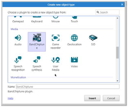 BandChiptune Construct 2 and 3 plugin and sample Image