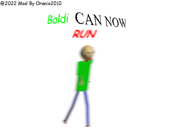 Baldi Can Now Run (Joke Mod) Game Cover