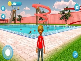 Water Slide: Amusement Park 3D Image