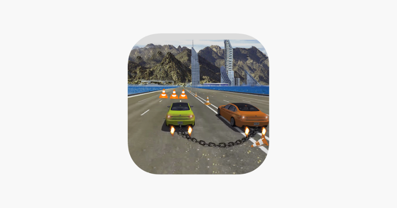 Chained Car Race In Snow Game Cover