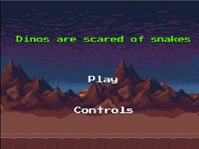 Dinos are scared of snakes Image