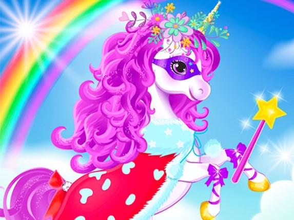 Baby unicorn dress up Game Cover