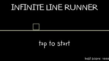 Infinite 2d line runner - avoid triangle obstacles - android hyper casual game Image