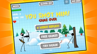 Gingerbread Stickman Bow &amp; Arrow Shooting Showdown Image