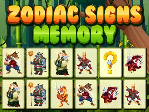 Zodiac Signs Memory Game Cover