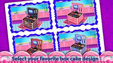 Cosmetic Box Cake Game! Make Edible Beauty Box Image