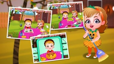 Baby Hazel Pumpkin Party Image