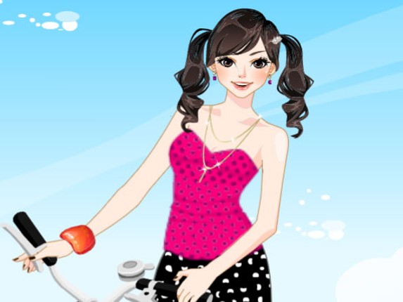 Bicycle Girl Dressup Game Cover