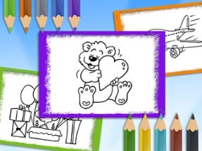 Cartoon Coloring Book Image