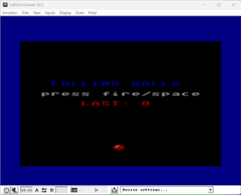 Falling Balls (Atari, Amstrad, CoCo) by spotlessmind1975 Image