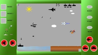 Helicopter vs Enemies Battle Retro Image