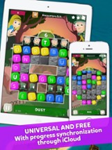 Wuzzle: Words with color match game to play with letters in a new original way incuding awsome wordsearch, anagrams and good educational board mini games to learn spelling and vocabulary. Free! Image