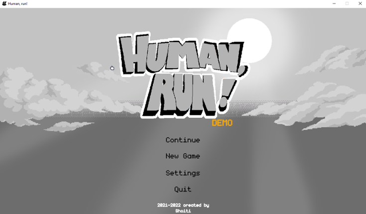 TG - Human, run! Game Cover