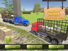 Farm &amp; Zoo Angry Animals Transporter Truck Driving Image