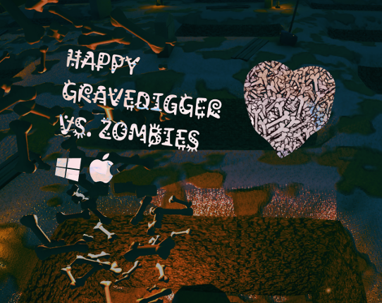 Happy Gravedigger vs. Zombies Game Cover