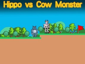 Hippo vs Cow Monster Image