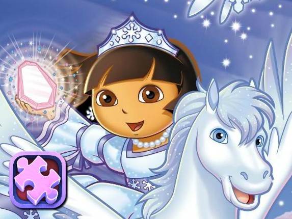 Dora Winter Holiday Puzzles Game Cover