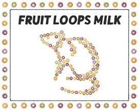 fruit loops milk Image
