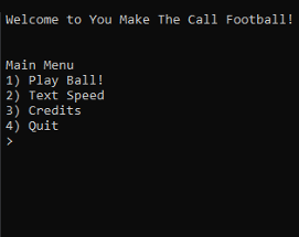 You Make The Call Football! Image