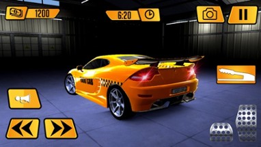 Real Crazy taxi driver 3D simulator free 2016: Drive sports cab in modern city Image