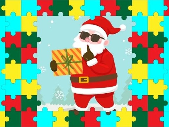 Santa Puzzle For Kids Game Cover