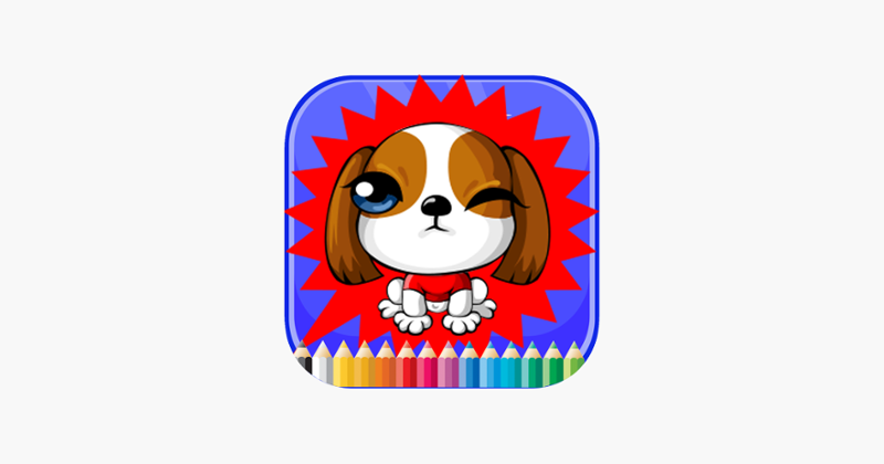 Dog and Friends coloring book - for kid Game Cover