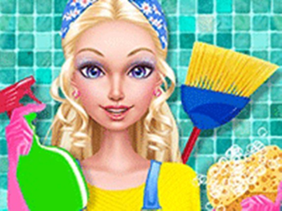 Fashion Doll House Cleanup Game Cover