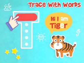 Trace Words With Picture Image