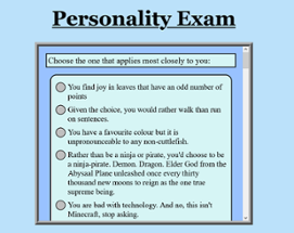 Personality Exam Image
