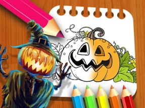 Hallowen Coloring Book Image