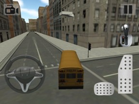 School Bus Driving Image