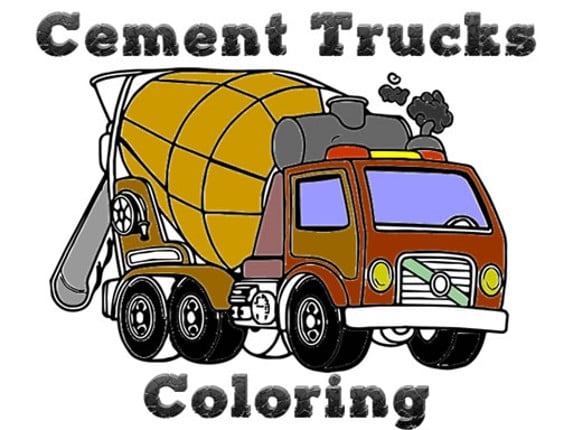 Cement Trucks Coloring Game Cover