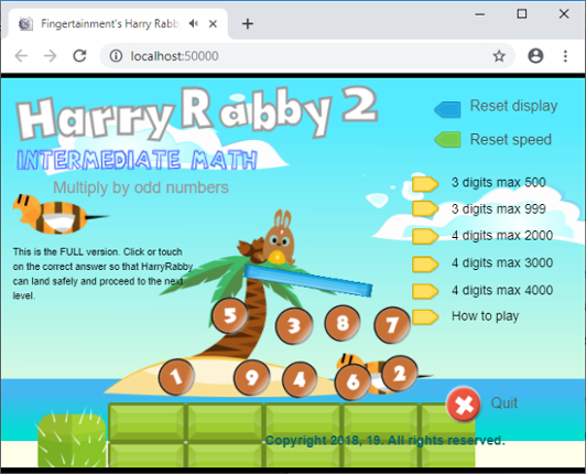 HarryRabby 2 Multiply by odd numbers FREE Version Game Cover