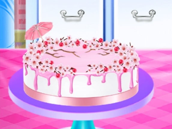Cherry Blossom Cake Cooking Game Cover