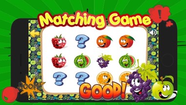 Fruits Matching Remember Game Preschool Matching Image