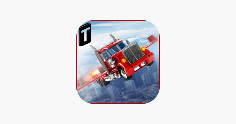 Modern Flying Truck Sim 3D Game Cover