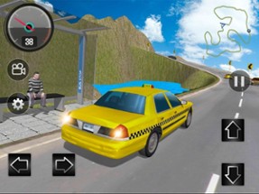 Mountain Road Taxi 3D Image