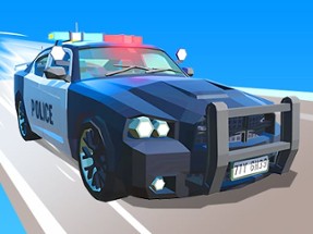 Police Car Line Driving Image