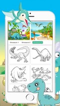 Dinosaurs Drawing Coloring Pages for kids Image