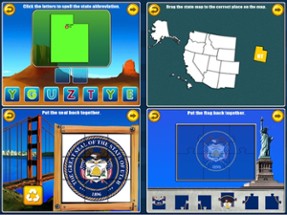 States and Capitals Map Games Image