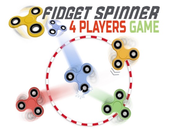 Fidget spinner: 4 players game Game Cover