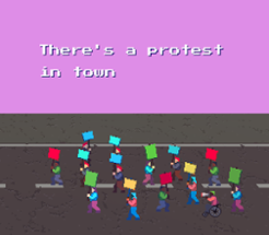 There's a protest in town ... Image