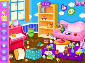 Princess Cleaning Rooms Game Image