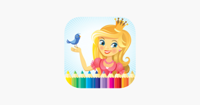 Princess &amp; Fairy Coloring Book - All In 1 Drawing, Paint And Color Games HD For Good Kid Image