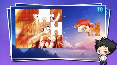 Cute Girl Anime Jigsaw Puzzle - Magic Amazing HD Puzzle Image