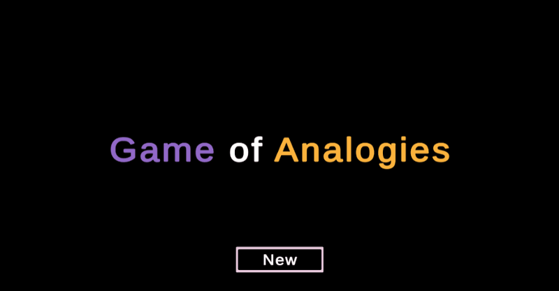 Game of Analogies Game Cover
