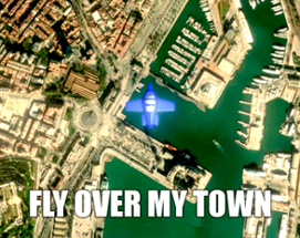 Fly over my town Image