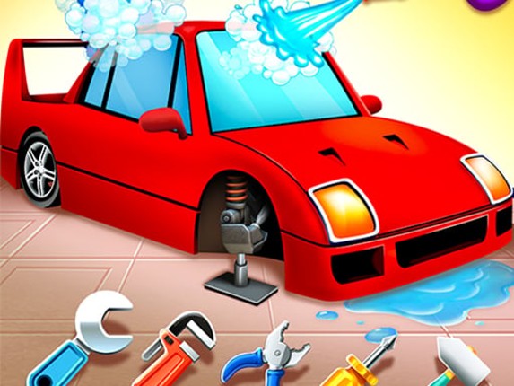 Girls Car Wash Salon Auto Workshop Game Cover