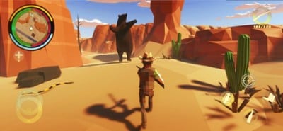 Wild West Polygon Cowboy Image