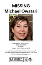 Michael Owatari is Missing Image